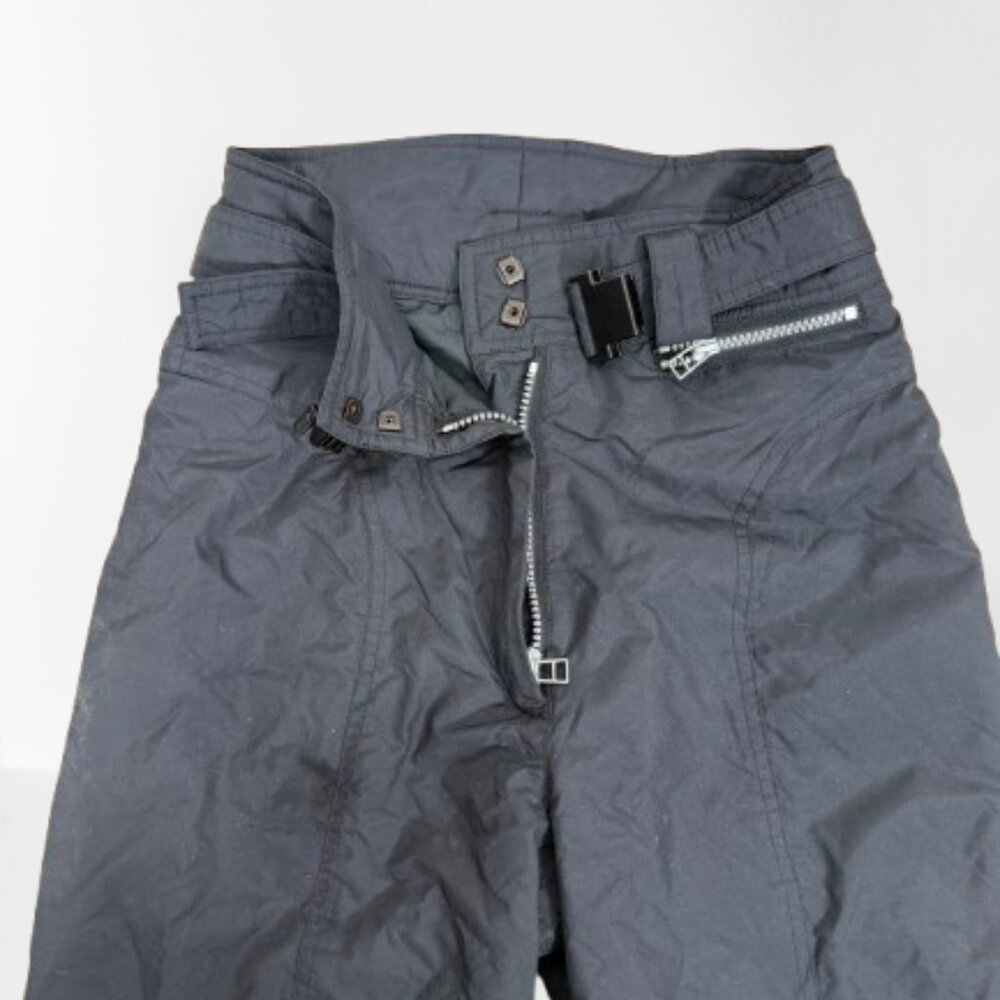 Obermeyer Women Stiletto Stirrup Belted Black Ski Snow Pants Size 8 - Picture 4 of 11